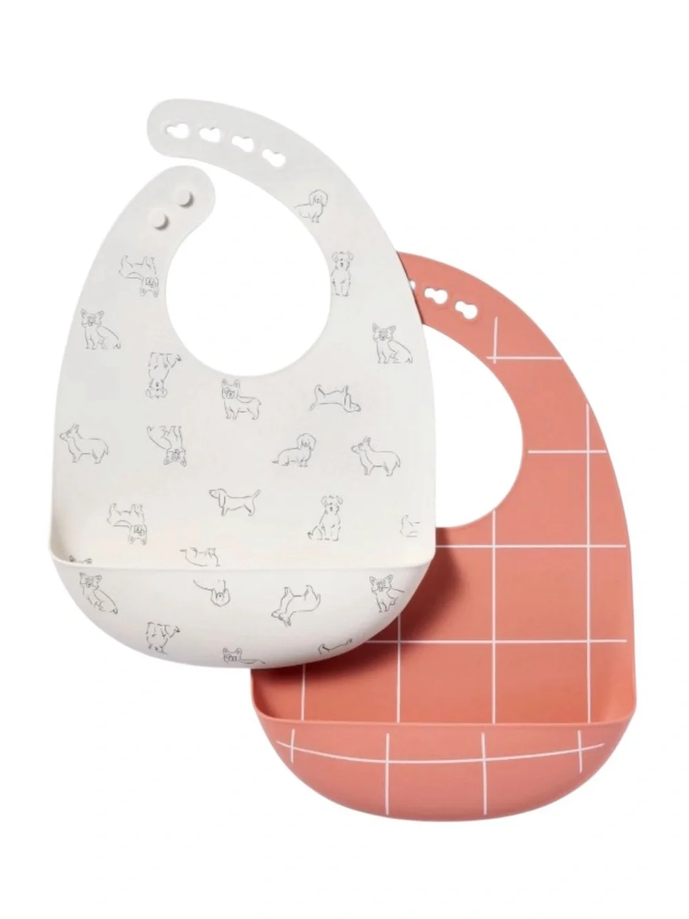 Cloud Island 2 Pack Silicone Bibs